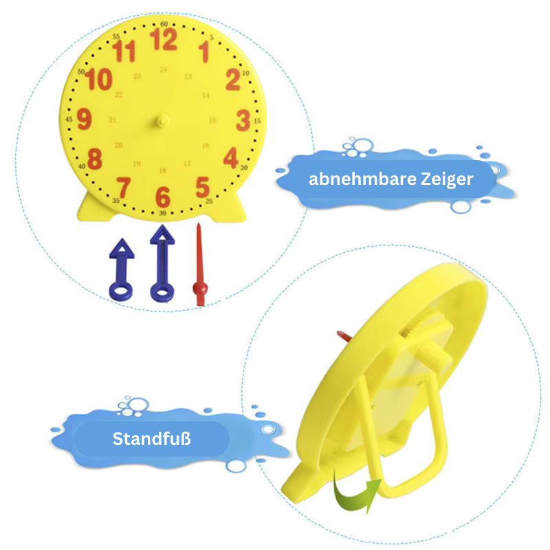 Montessori Kinder Uhrzeit Lernset