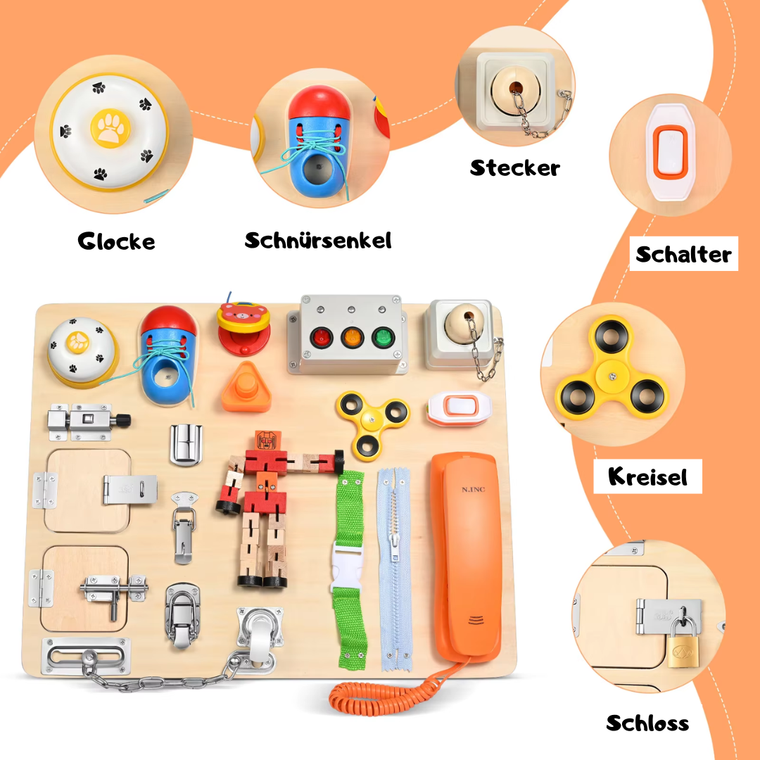 Montessori Busy Board - Motorikbrett