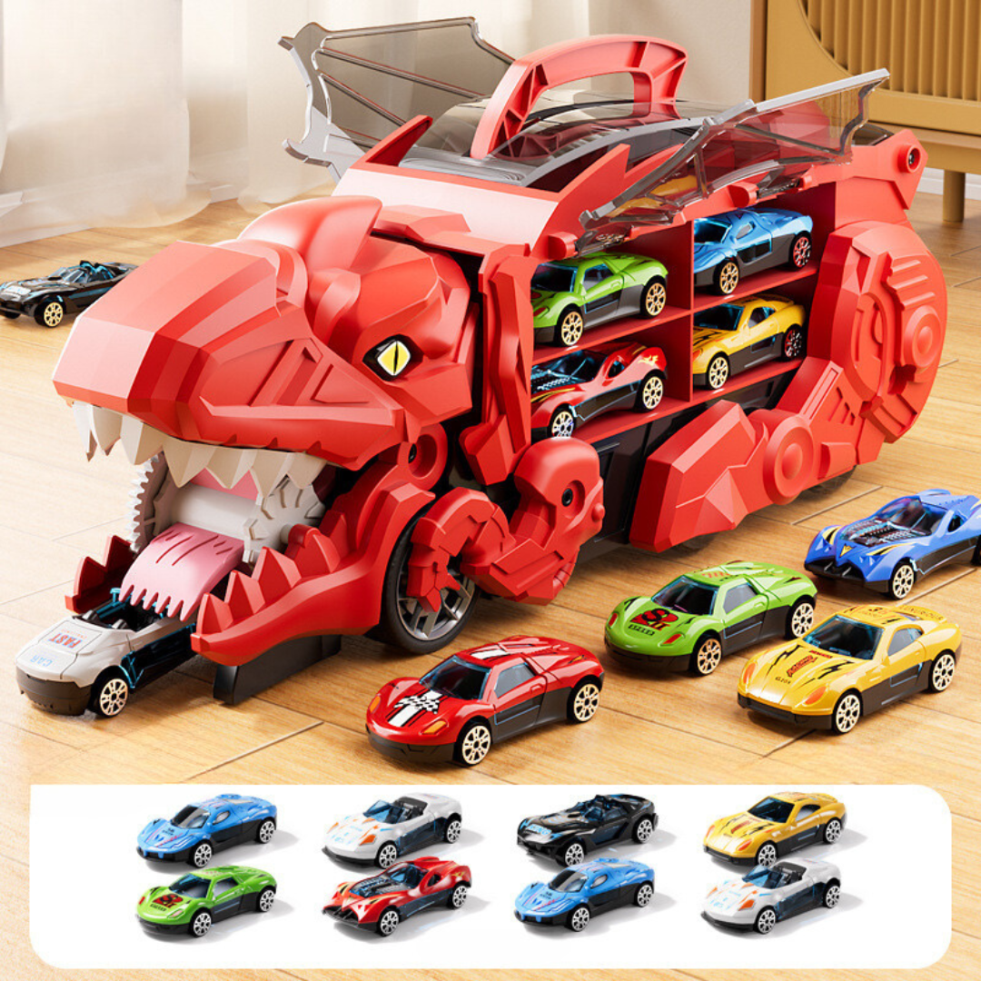 2-in-1 Dinosaurier Auto Truck: Das Transformer Spielzeug mit Licht â Dein ultimatives Abenteuer im Kinderzimmer!