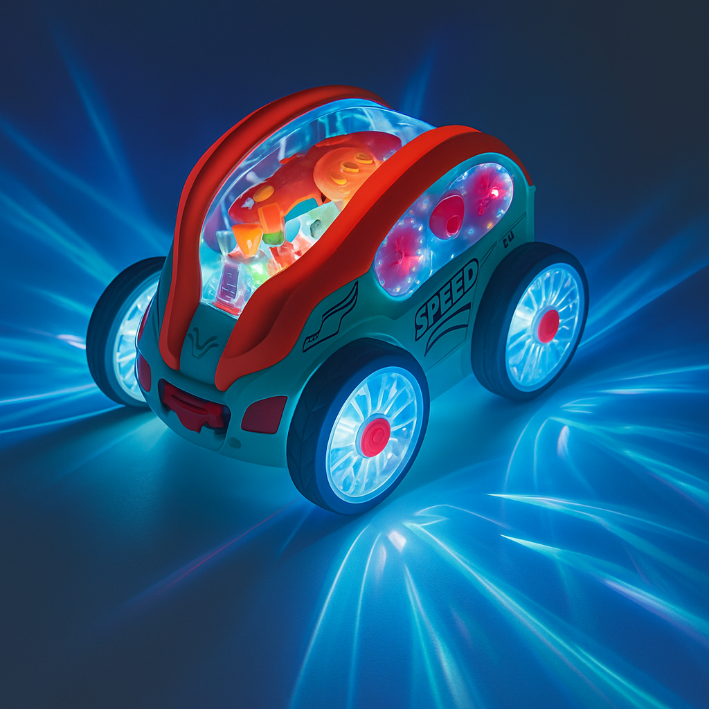 Der BlitzFlitzer: Dein Kinderauto mit Licht & Musik – 360° Stunt-Action-Auto für endlose Begeisterung!