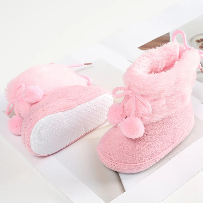 Winterliche Baby Kuschel-Booties