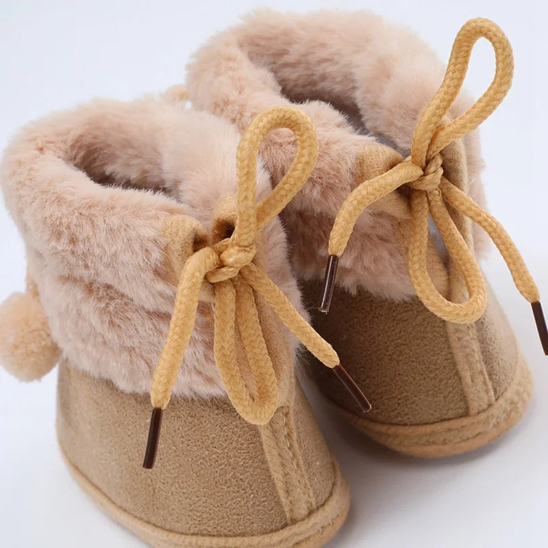 Winterliche Baby Kuschel-Booties