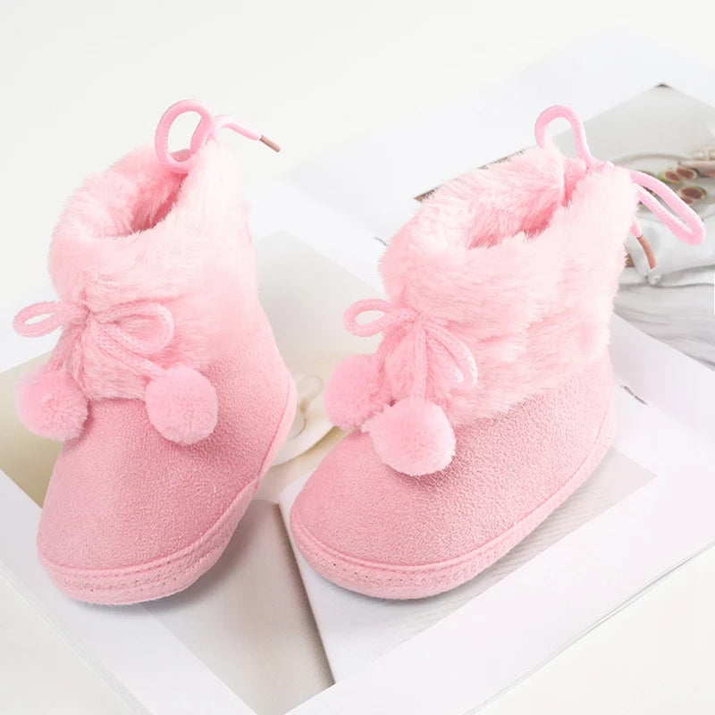 Winterliche Baby Kuschel-Booties