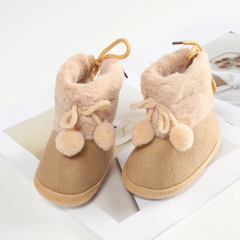 Winterliche Baby Kuschel-Booties