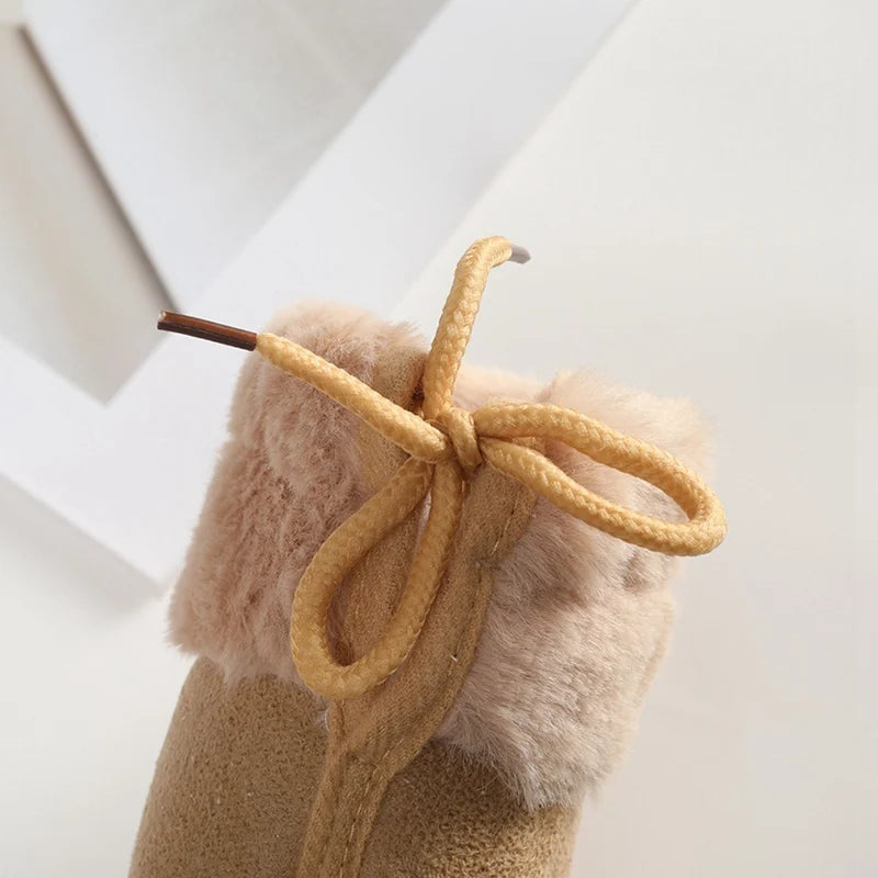 Winterliche Baby Kuschel-Booties