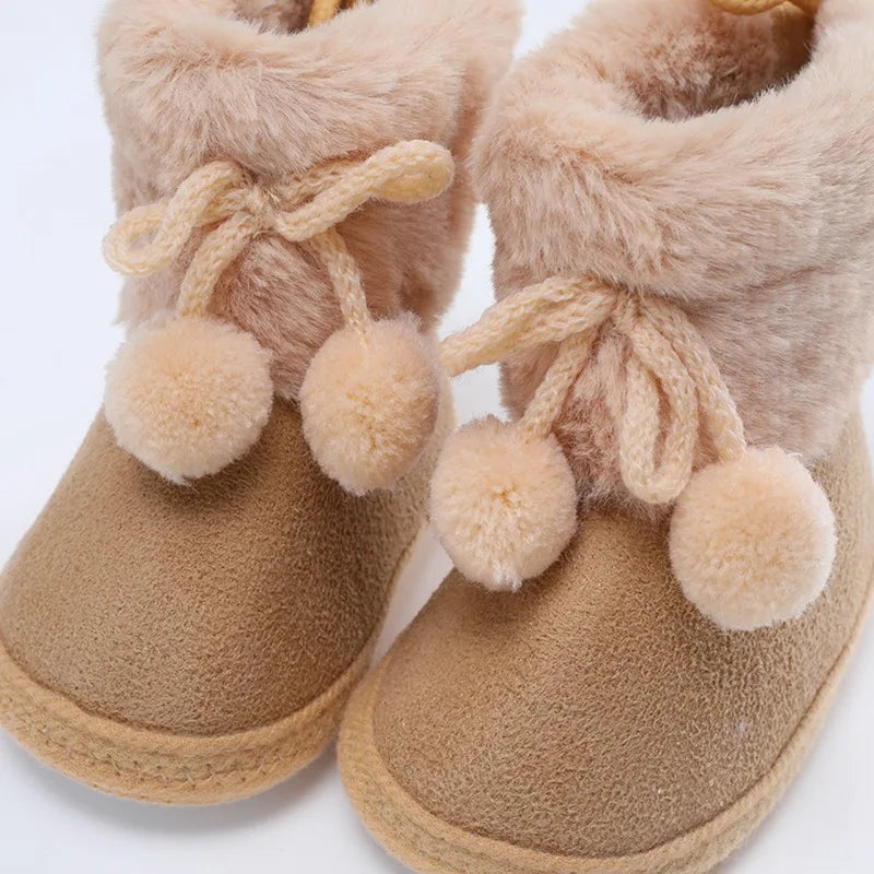 Winterliche Baby Kuschel-Booties