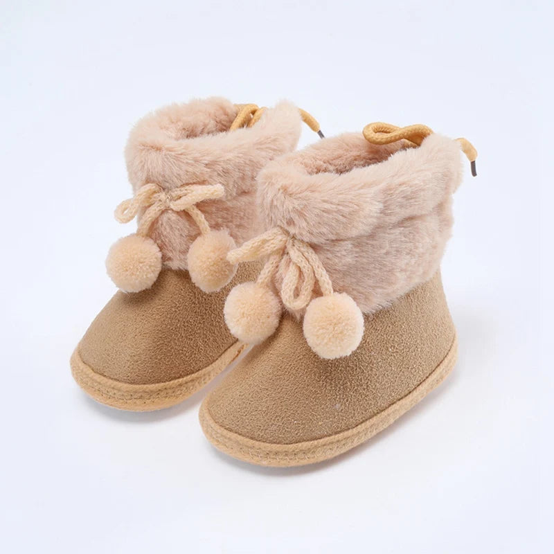 Winterliche Baby Kuschel-Booties