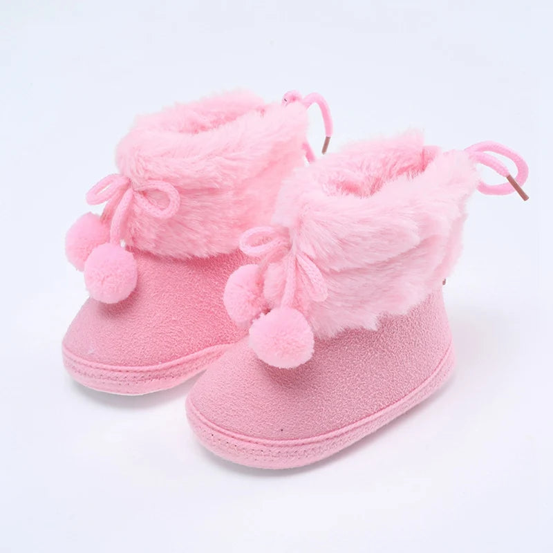 Winterliche Baby Kuschel-Booties