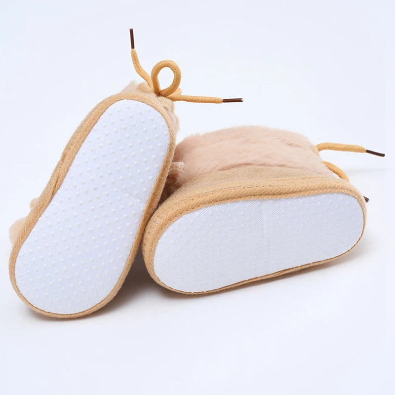 Winterliche Baby Kuschel-Booties