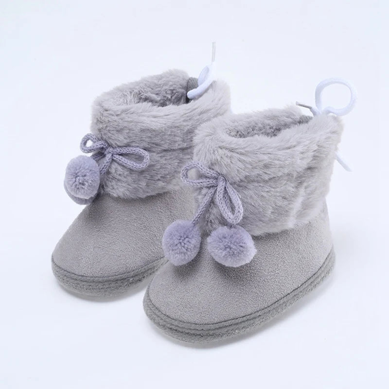 Winterliche Baby Kuschel-Booties