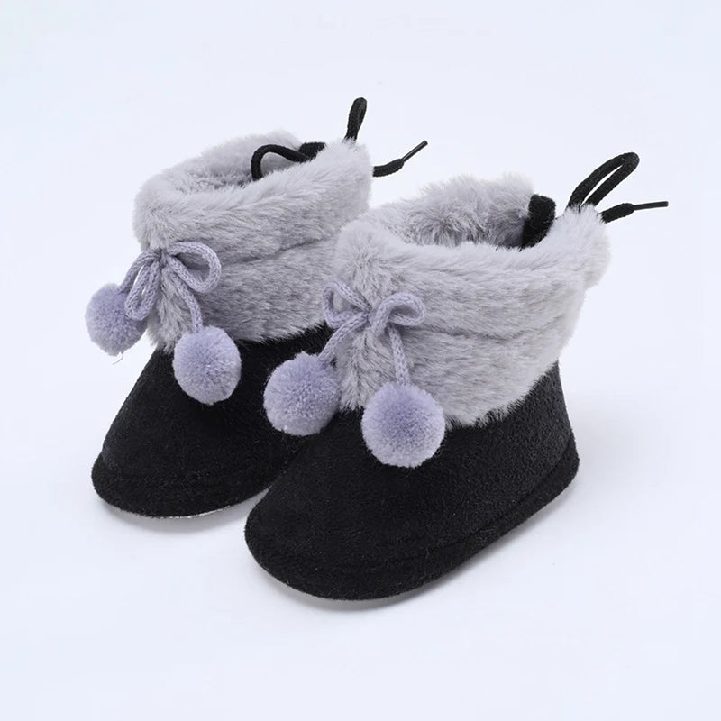 Winterliche Baby Kuschel-Booties